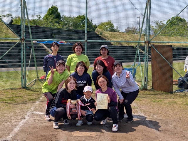 優勝チームの写真