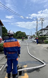 消火訓練の写真