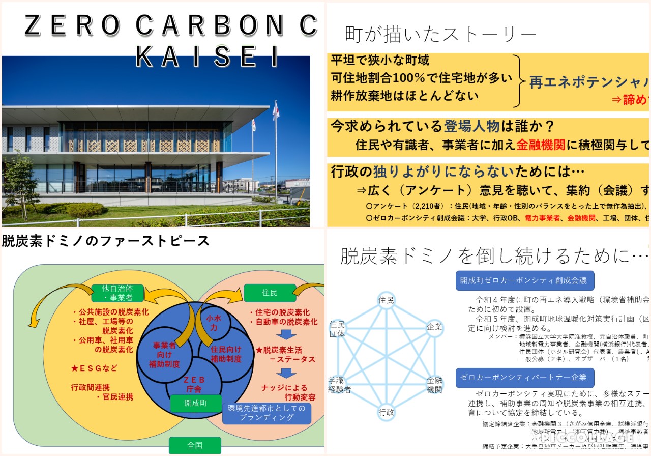 開成町プレゼン資料の表紙