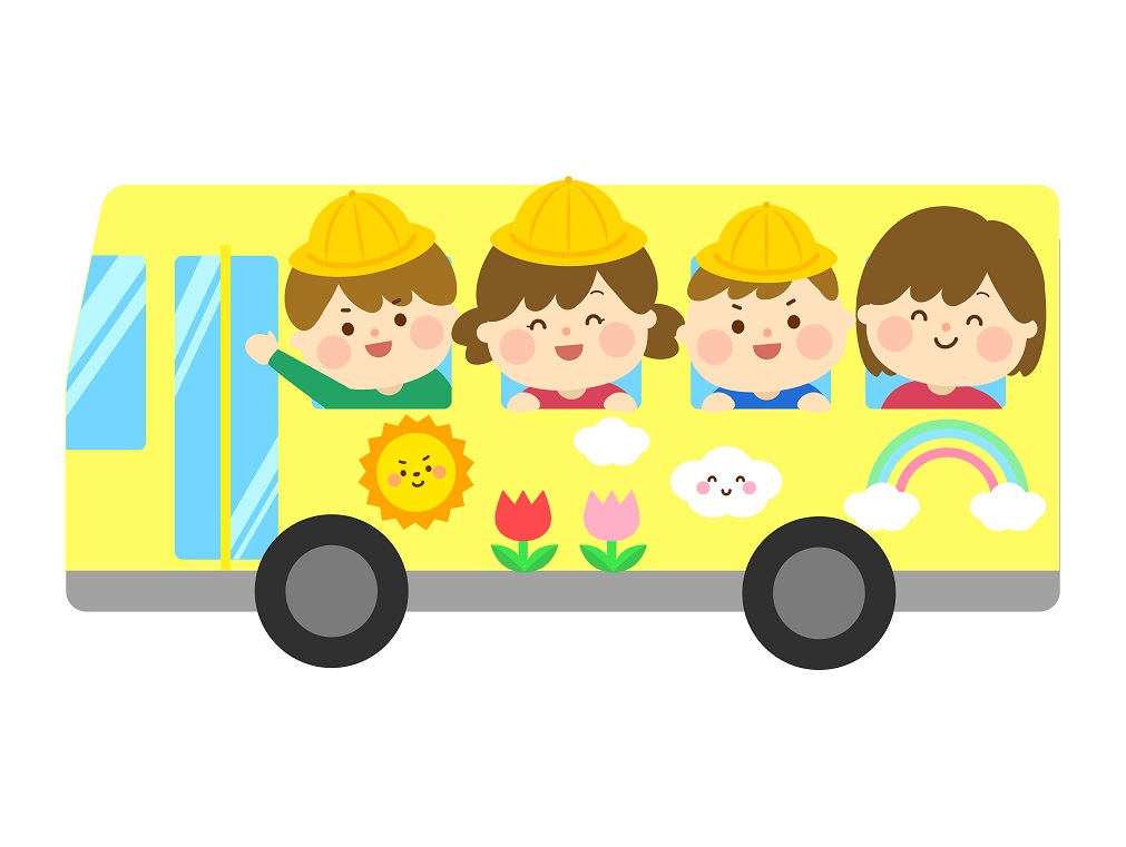 通園バスのイラスト