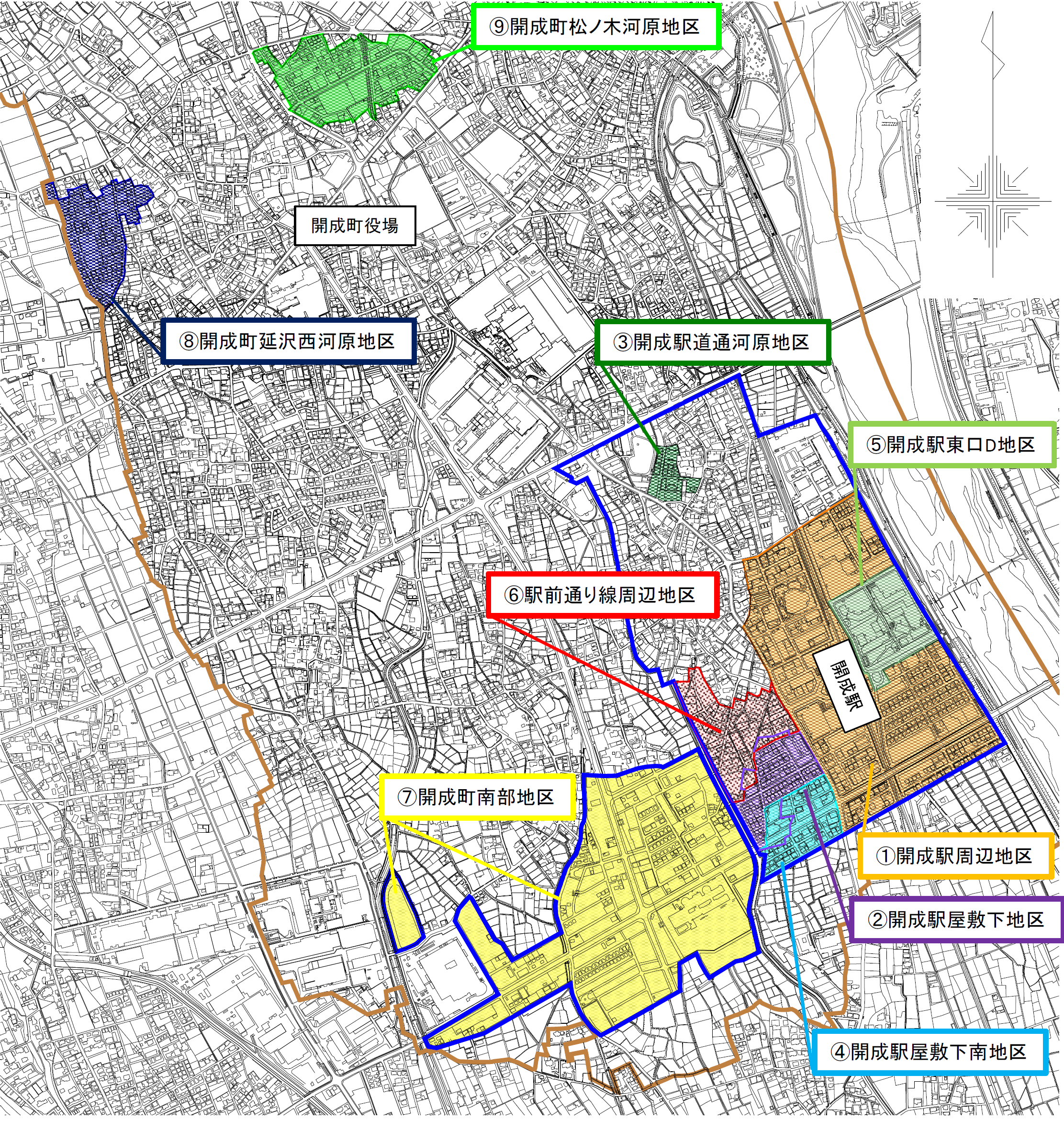 土地区画整理事業施行位置図